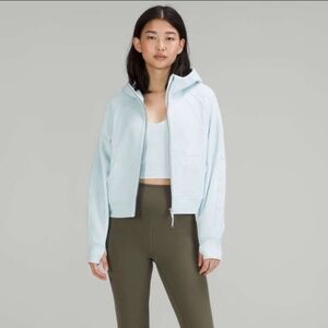 Lululemon Scuba Oversized Full Zip Hoodie Powder Blue Size XS/S Style  LW3EOZS